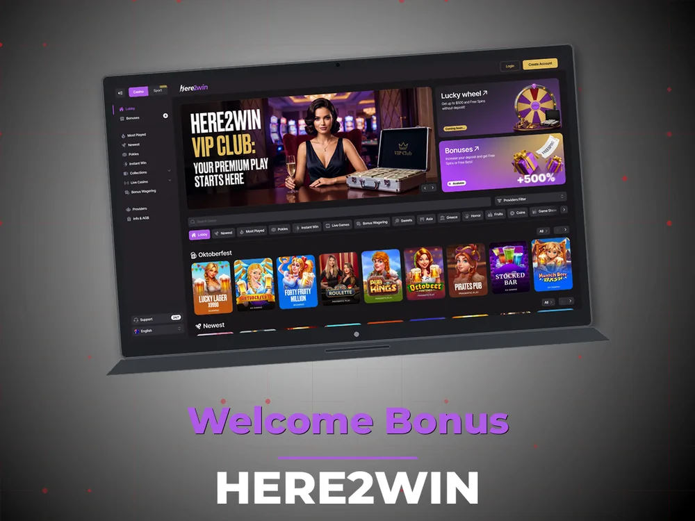 Here2win - Welcome Bonus