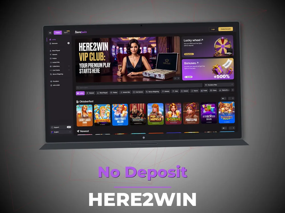 Here2win - No Deposit